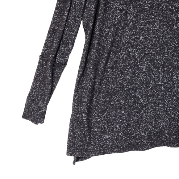 Forgotten Grace Sweater‎ S Women Gray Black Heathered Lagenlook Oversized Boxy - Picture 7 of 12